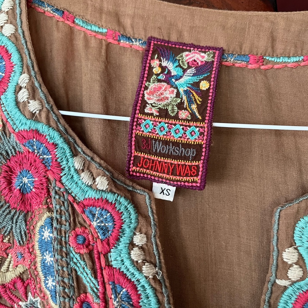 Johnny Was Multicolor Embroidered tunic dress - Picture 3 of 7